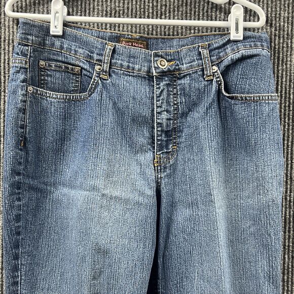 Duck Head Jeans Womens 14P Regular Fit Blue Denim High Rise Relaxed Cotton Blend - Picture 3 of 16